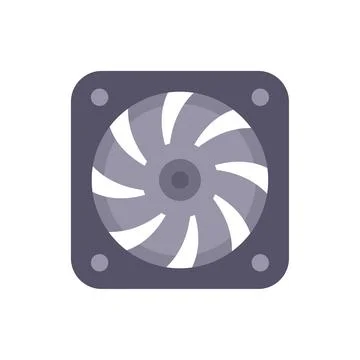 Computer fan cooling system keeping computer hardware cool Illustrazione stock