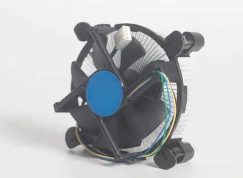 Computer fan CPU processor cooler Foto stock