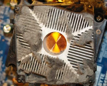 Computer fan dust Stock Photos
