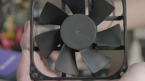 Computer fan isolated on white background with clipping path Stock Footage 67740244