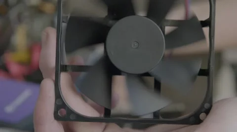 Computer fan isolated on white background with clipping path Stock Footage 67740282