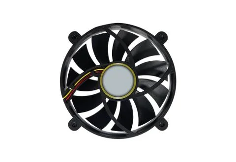 Computer fan isolated on a white Stock Photos