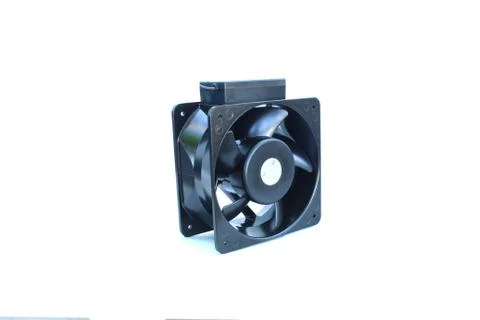 Computer fan on isolated white Stock Photos