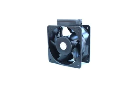 Computer fan on isolated white Stock Photos