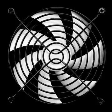 Computer fan Foto stock