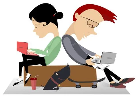 Computer fans Illustrazione stock