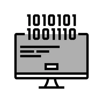 Computer fatal error color icon vector illustration Stock Illustration