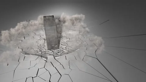 Computer fell on the floor and broke it 動画素材 282518214