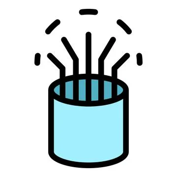 Computer fiber icon vector flat イラスト素材