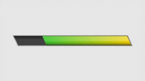 Computer fighting game blood slowly decreasing animation Stock Footage 237649661