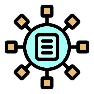 Computer file icon vector flat Illustrazione stock