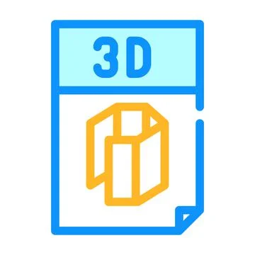 Computer file for printing on printer color icon vector illustration Stock Illustration