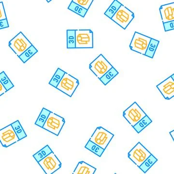 Computer file for printing on printer vector seamless pattern Stock Illustration