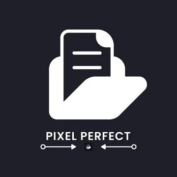 Computer files folder white solid desktop icon Stock Illustration