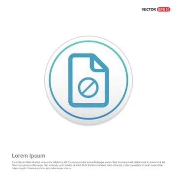 Computer Files Icons - white circle button 스톡 일러스트