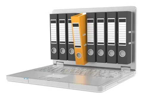 Computer Files Stock Illustration