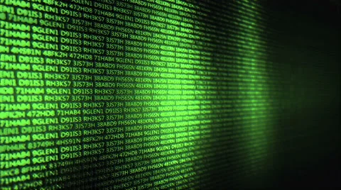 Computer Files Scrolling through a digital landscape Video stock 68895531