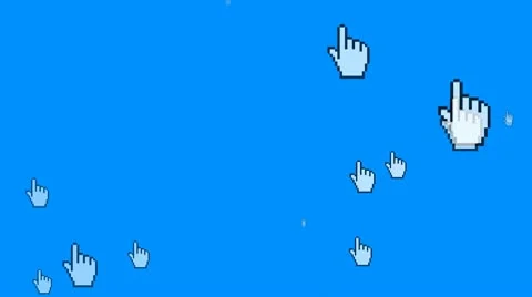 Computer finger mouse overs Stock Footage 9801638