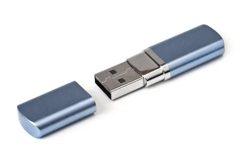 Computer flash memory Computer flash memory isolated on white background C... Foto stock