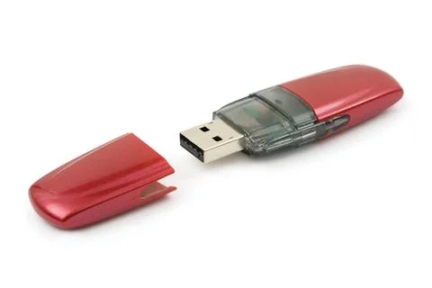 Computer flash memory Computer flash memory isolated on white background C... Stock Photos