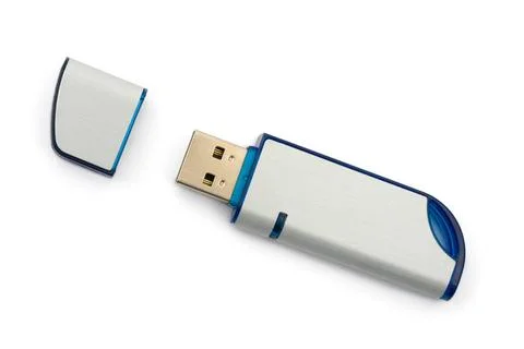 Computer flash memory Computer flash memory, isolated on white background ... Foto stock