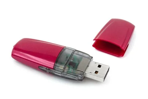 Computer flash memory Computer flash memory isolated on white background C... Stock Photos