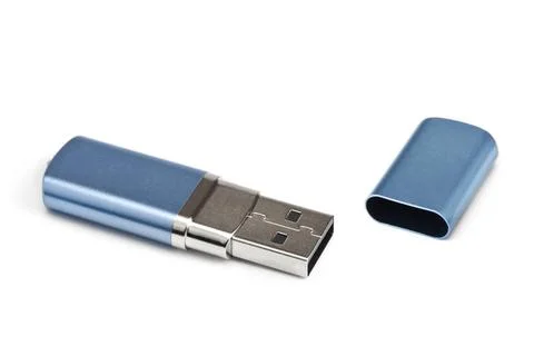 Computer flash memory isolated on white background Computer flash memory i... Stock Photos