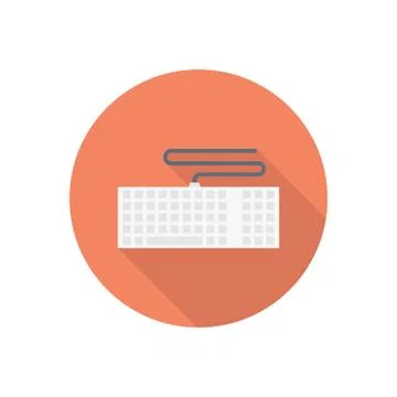 Computer flat color icon イラスト素材