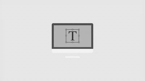 Computer Flat Icon Video stock 205060809