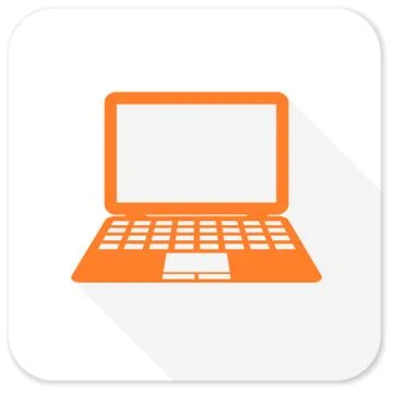 Computer flat icon Stock Illustration