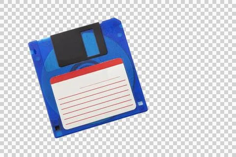 Computer floppy disk, isolated on a white background Foto stock