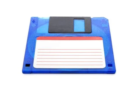 Computer floppy disk, isolated on a white background Stock Photos