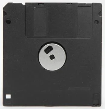 Computer floppy disk on white background Stock Photos