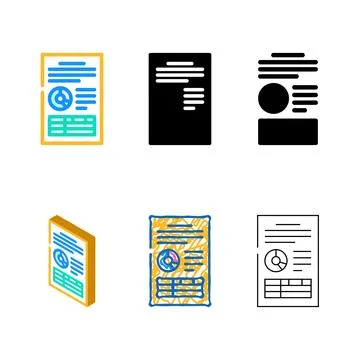 Computer folder color icon vector pack Stock Illustration