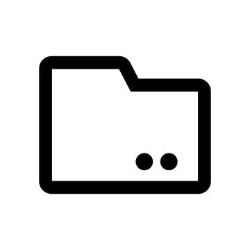 Computer folder icon. Data organization. Vector. Stock Illustration
