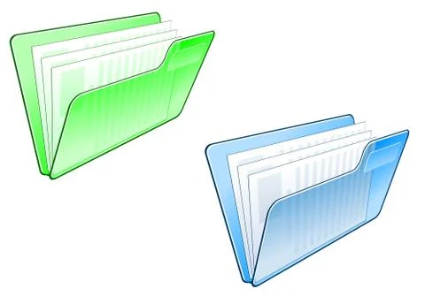 Computer folder icon Stock Illustration