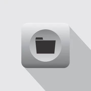 Computer folder icon Illustrazione stock
