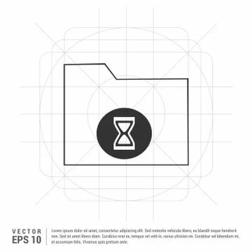 Computer Folder Icon Stock Illustration