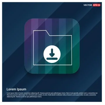Computer Folder Icon Stock Illustration