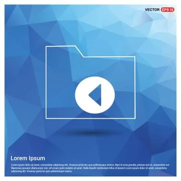 Computer Folder Icon Illustrazione stock