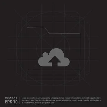 Computer Folder Icon Illustrazione stock