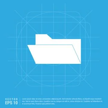Computer Folder Icon Stock Illustration
