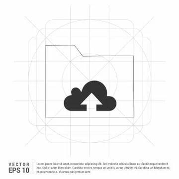 Computer Folder Icon Stock Illustration