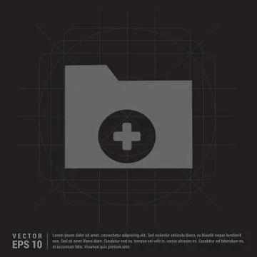 Computer Folder Icon Stockillustratie