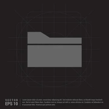 Computer Folder Icon 스톡 일러스트