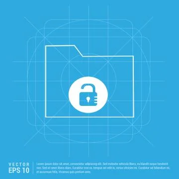 Computer Folder Icon Stock Illustration