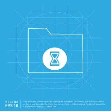 Computer Folder Icon Stock Illustration