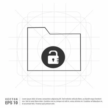 Computer Folder Icon 스톡 일러스트