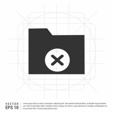 Computer Folder Icon Stock Illustration