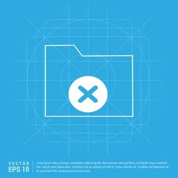 Computer Folder Icon Stock Illustration